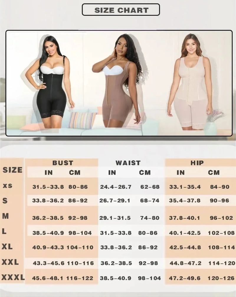 Full Body Postpartum Stage 3 Faja High Compression Shapewear